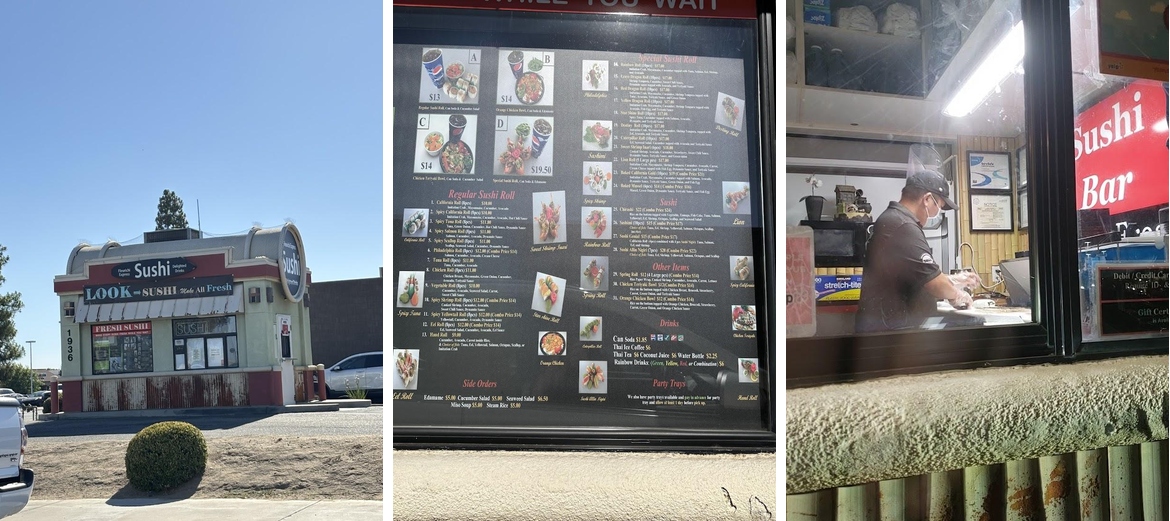 Fleurichi Express Sushi Menu